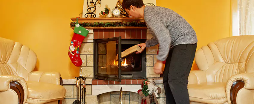 Rusted Metal Fireplace Restoration in Marshalltown, Iowa